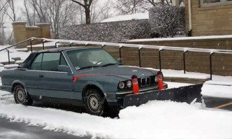 BMW E30 Snow Plow