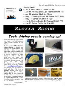 Read more about the article 2011 January-March Sierra Scene