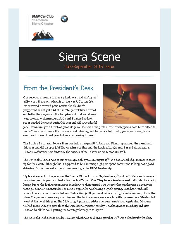 Read more about the article 2015 July-September Sierra Scene